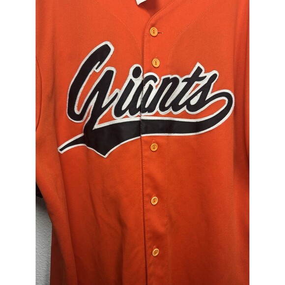 Majestic San Francisco Giants Vintage Authentic Baseball Button Jersey Size XXL - Picture 2 of 12
